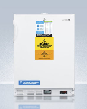 Accucold - VLT650ADALHD - 24" Wide Built-In All-Freezer, ADA Compliant, Left Hand Door