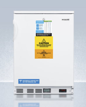 Accucold - VLT650LHD - 24" Wide Built-In All-Freezer, Left Hand Door