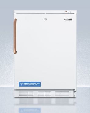 Accucold - VT65MLTBCLHD - 24" Wide All-Freezer with Antimicrobial Pure Copper Handle, Left Hand Door