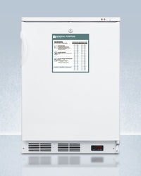 Accucold - VT65MLGPLHD - 24" Wide All-Freezer, ADA Compliant