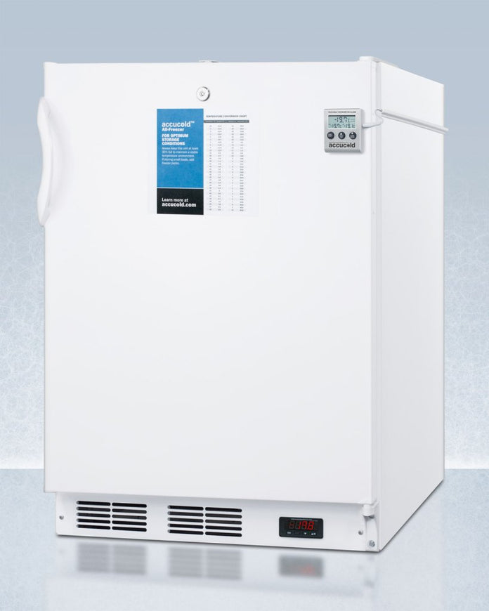 Accucold - VT65MLBIMEDADALHD - 24" Wide Built-In All-Freezer, ADA Compliant, Left Hand Door