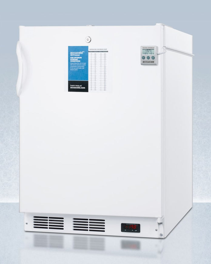 Accucold - VT65MLBIPLUS2ADALHD - 24" Wide Built-In All-Freezer, ADA Compliant, Left Hand Door