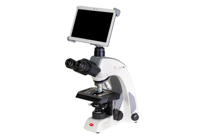 Motic Instruments - 1100403300222 - Panthera C2 Trinocular Upright Microscopes and BTI10 Digital Camera Bundles