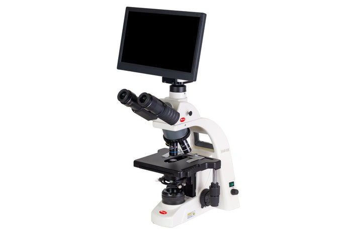 Motic Instruments - 1100401200851 - BA310E LED Trinocular Upright Microscopes, BMH4000X Camera bundle