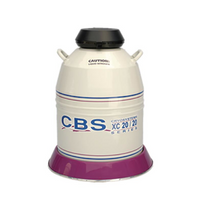 Custom Biogenic Systems - CB20L - Cryosystems Series XC20/20 with 6 Canisters and Roller Base, 110V Alarm