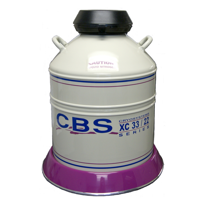 Custom Biogenic Systems - CB33B - Series XC33/22 Cryosystems with 6 Canisters and Roller Base, 110V Alarm