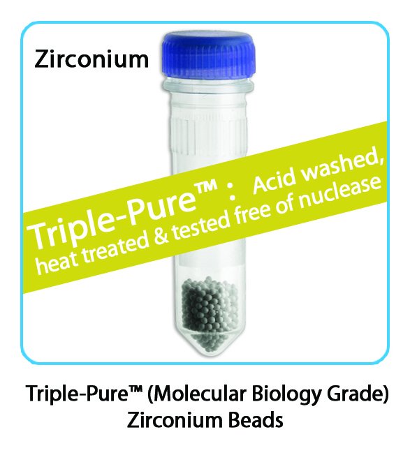 Benchmark Scientific - D1032-10 - Prefilled 2ml Tubes, Zirconium Beads, 1.0mm Triple-Pure, High Impact, 50pk
