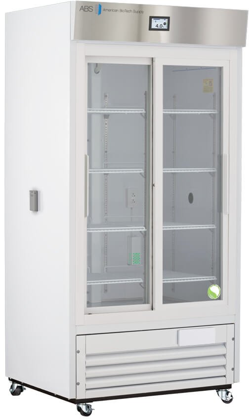 American Biotech Supply - ABT-HC-CP-33-TS - 33 Cu. Ft. TempLog Premier Sliding Glass Door Chromatography Refrigerator