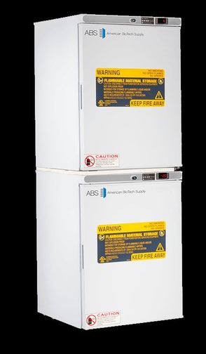 American Biotech Supply - ABT-HC-FRFC10 - 9 Cu. Ft. Capacity Standard Flammable Refrigerator and Freezer Combination