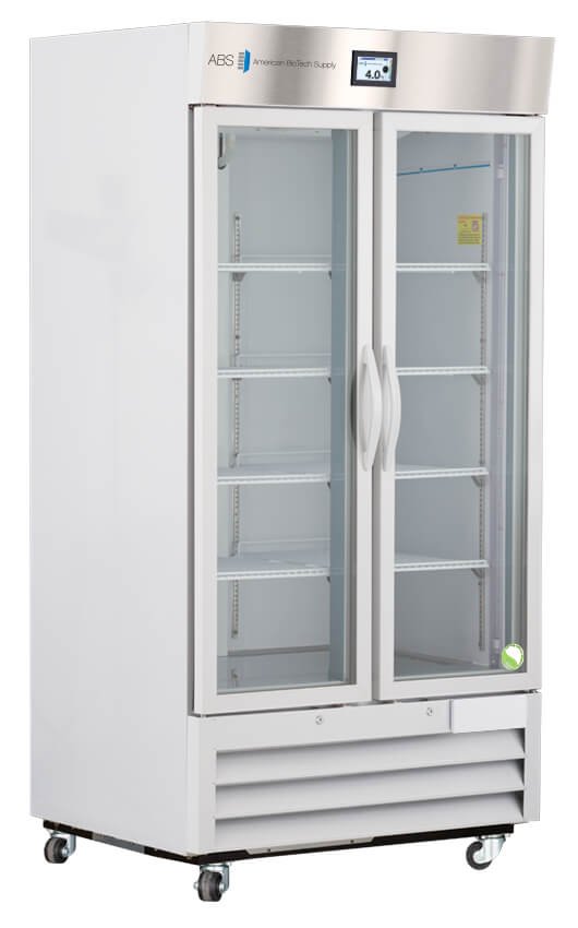 American Biotech Supply - ABT-HC-LP-36-TS - 36 Cu. Ft. TempLog Premier Laboratory Glass Door Refrigerator