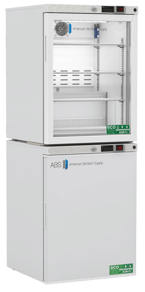 American Biotech Supply - ABT-HC-RFC1040G - 10 Cu. Ft. Refrigerator and Freezer (-40°C Operation) Combination with Glass Door Refrigerator