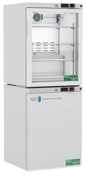 American Biotech Supply - ABT-HC-RFC1040G - 10 Cu. Ft. Refrigerator and Freezer (-40°C Operation) Combination with Glass Door Refrigerator