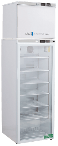 American Biotech Supply - ABT-HC-RFC12G - 12 Cu. Ft. Refrigerator and Freezer Combination with Glass Door Refrigerator