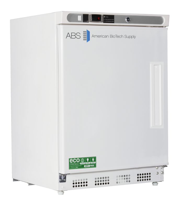 American Biotech Supply - ABT-HC-UCBI-0404-ADA-LH - 4.6 Cu. Ft. Capacity Premier Solid Door Undercounter Refrigerator Built-In, ADA-Left Hinged