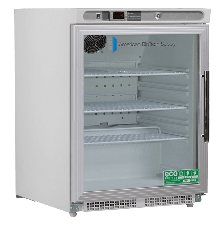 American Biotech Supply - ABT-HC-UCBI-0404G-ADA-LH - 4.6 Cu. Ft. Capacity Premier Undercounter Refrigerator Built-In, ADA-Left Hinged