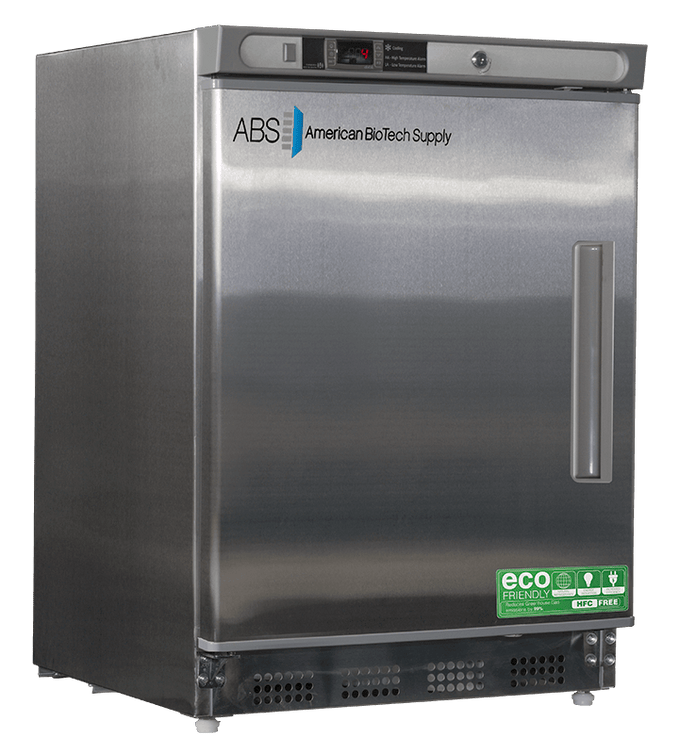 American Biotech Supply - ABT-HC-UCBI-0404SS-LH - 4.5 Cu. Ft. Capacity Premier Undercounter Refrigerator Built-In, Left Hinged