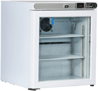 American Biotech Supply - ABT-HC-UCFS-0104G-LH - 1 Cu. Ft Capacity Premier Countertop Refrigerator Freestanding, Left Hinged