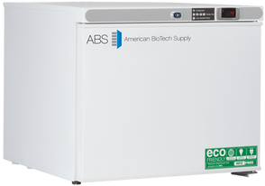 American Biotech Supply - ABT-HC-UCFS-0120A - 1.3 Cu. Ft. Capacity Premier Countertop Auto Defrost Laboratory Freezer Freestanding