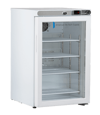 American Biotech Supply - ABT-HC-UCFS-0204G - 2.5 Cu. Ft. Capacity Premier Undercounter Refrigerator Freestanding, Glass Door
