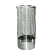 Amerex - ATA-HG50BSB1 - Stainless Steel Round Wire Basket with Solid Bottom
