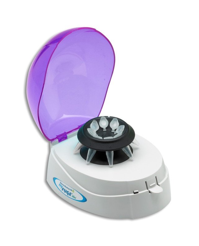 Benchmark Scientific - C1008-P - MyFuge™ Mini Centrifuge, Purple Lid with 2 Rotors (US Plug)