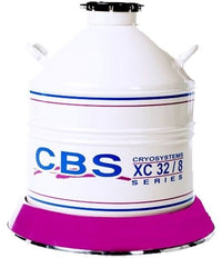 Custom Biogenic Systems - CB32R - Cryosystems Series XC32/8 with 9 Canisters and Roller Base