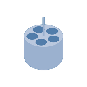 Beckman Coulter - C63373 - 50ml Skirted Tube Adapter, 5 Tubes per Adapter