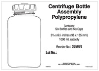 Beckman Coulter - 355676 - 1L (1000ml), Polypropylene Bottle with Screw-On Cap