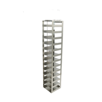 Crystal Industries - CF-13-2-W-81 - Vertical Rack with 13 2" Boxes with 81 Cell Dividers