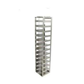 Crystal Industries - CF-13-2-W-81 - Vertical Rack with 13 2" Boxes with 81 Cell Dividers
