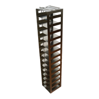 Crystal Industries - CF-14-2-W-81 - Vertical Rack with 14 2" Boxes, with 81 Cell Dividers