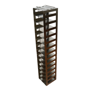 CF-14-2-W-81 - Vertical Rack with 14 2" Boxes, with 81 Cell Dividers