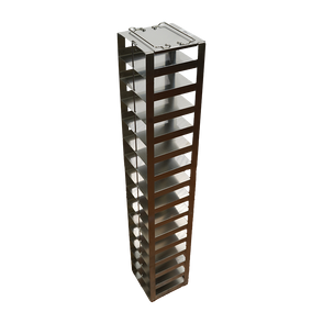 CF-15-2-W-100 - Vertical Rack with 15 2" Boxes, with 100 Cell Dividers