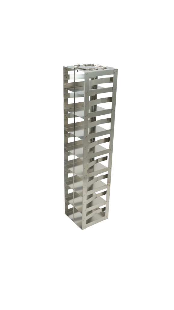 CF-8-3-S - Vertical Rack for 3" Boxes with Spring Lock, Holds 8 Boxes