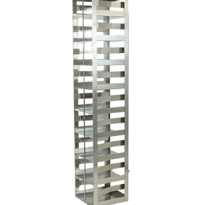Crystal Industries - CF-9-3-S - Vertical Rack for 3" Boxes with Spring Lock, Holds 9 Boxes