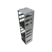 Crystal Industries - CFA-10-2 - Aluminum Vertical Rack for 2" Boxes, Holds 10 Boxes