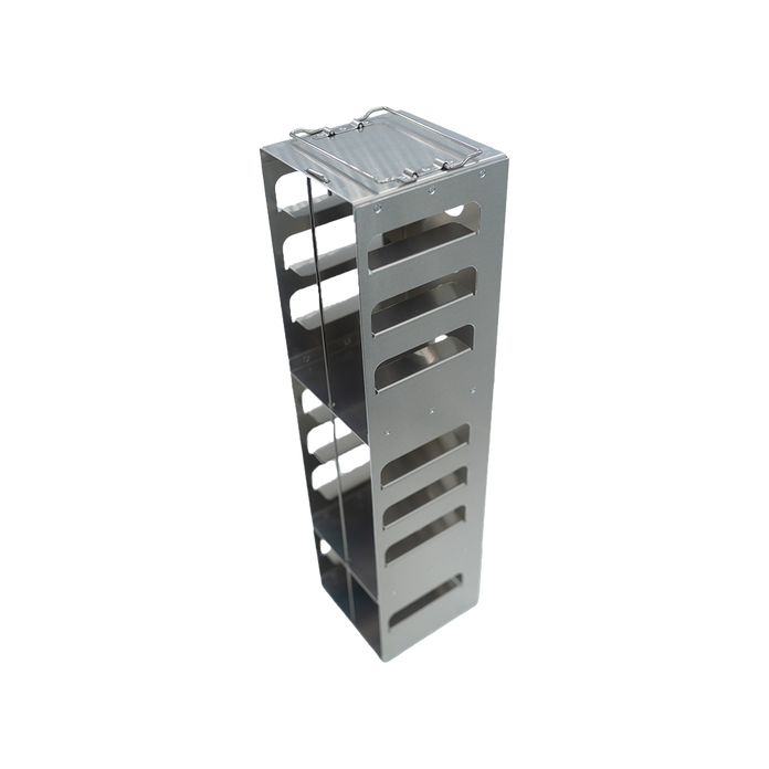 Crystal Industries - CFA-10-2 - Aluminum Vertical Rack for 2" Boxes, Holds 10 Boxes