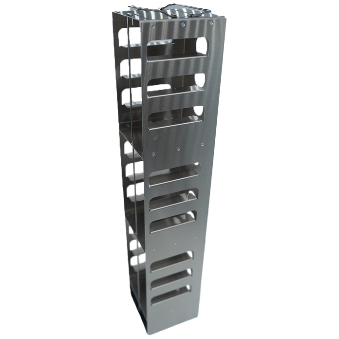 Crystal Industries - CFA-13-2 - Aluminum Vertical Rack for 2" Boxes, Holds 13 Boxes