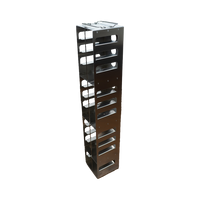 Crystal Industries - CFA-14-2 - Aluminum Vertical Rack for 2" Boxes, Holds 14 Boxes