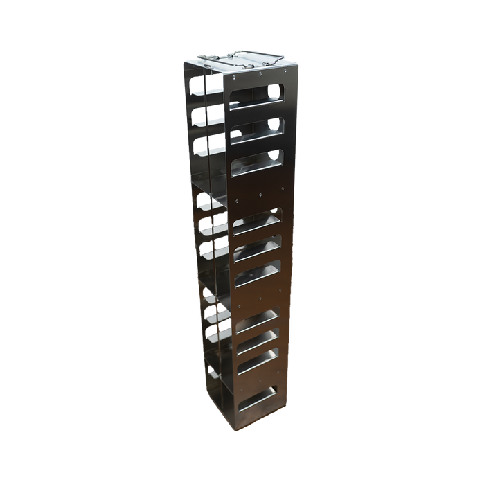 Crystal Industries - CFA-14-2 - Aluminum Vertical Rack for 2" Boxes, Holds 14 Boxes