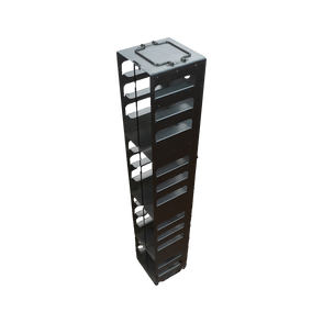 CFA-15-2 - Aluminum Vertical Rack for 2" Boxes, Holds 15 Boxes