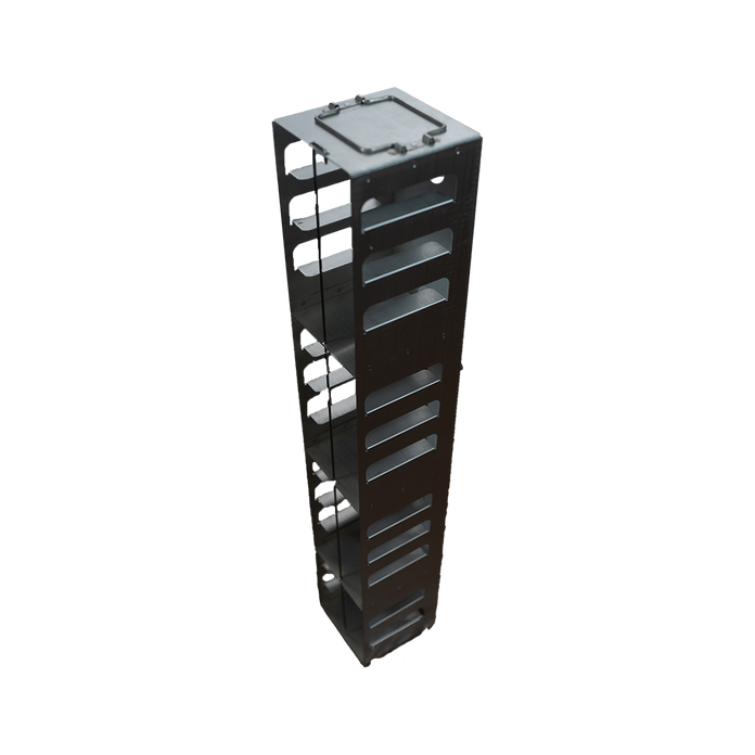 CFA-15-2 - Aluminum Vertical Rack for 2" Boxes, Holds 15 Boxes