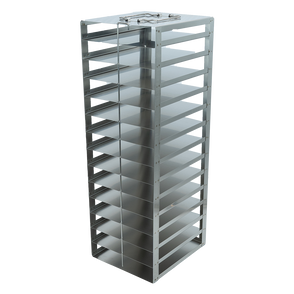 Crystal Industries - CFS-100-14 - Vertical Rack for 100-Place Slide Boxes, Holds 14 Boxes