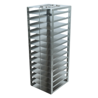 Crystal Industries - CFS-100-14 - Vertical Rack for 100-Place Slide Boxes, Holds 14 Boxes