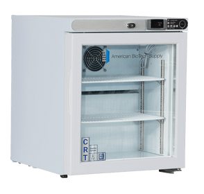 American Biotech Supply - CRT-ABT-HC-UCFS-0104G - 1 Cu. Ft. Undercounter Controlled Room Temperature Cabinet, Freestanding-Glass Door