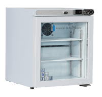 American Biotech Supply - CRT-ABT-HC-UCFS-0104G - 1 Cu. Ft. Undercounter Controlled Room Temperature Cabinet, Freestanding-Glass Door