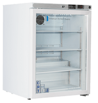American Biotech Supply - CRT-ABT-HC-UCFS-0504G - 5.2 Cu. Ft. Undercounter Controlled Room Temperature Cabinet, Freestanding-Glass Door