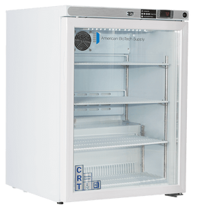 American Biotech Supply - CRT-ABT-HC-UCFS-0504G - 5.2 Cu. Ft. Undercounter Controlled Room Temperature Cabinet, Freestanding-Glass Door