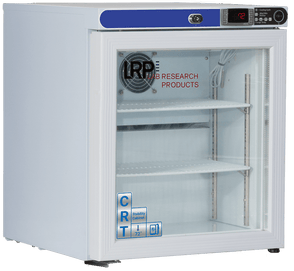 Lab Research Products (LRP) - CRT-LRP-HC-UCFS-0104G-LH - 1 Cu. Ft. Undercounter Controlled Room Temperature Cabinet, Freestanding, Glass Door, Left Hinged