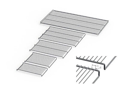 Memmert - B38955 - Stainless Steel Grid Shelf for 1400/ 2200 Model